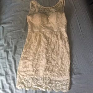 Yellow lace Jessica Simpson dress